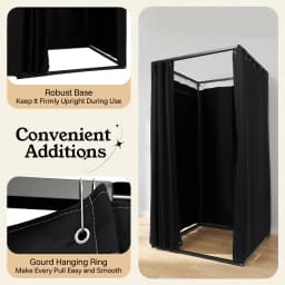 Portable Clothing Store Fitting Room, Curtain Changing Rooms, Private Room Divider, for Fit Room, Clothes Stores 100*100*200cm