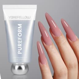 YOKEFELLOW PUREFORM Extension Gel Nail Polish 50g HEMA & TPO Free Milky White Poly Gel for Professional Salon Use PF02 Pure Snow