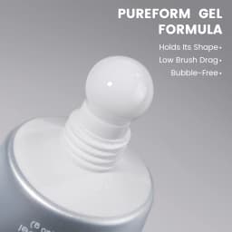 YOKEFELLOW PUREFORM Extension Gel Nail Polish 50g HEMA & TPO Free Milky White Poly Gel for Professional Salon Use PF02 Pure Snow