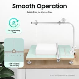 72W Hot Wire Foam Cutter Kit Table Tabletop Hotwire Cutter for Cutting, Forming & Sculpting, Adjustable Temperature & Bracket