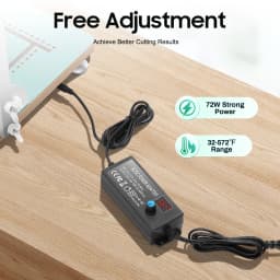 72W Hot Wire Foam Cutter Kit Table Tabletop Hotwire Cutter for Cutting, Forming & Sculpting, Adjustable Temperature & Bracket