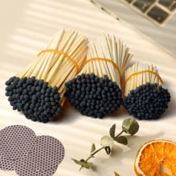 USA Free Shipping Smoking Accessories, 3inch Black Matches Bulk Sticks with Striker for Fireplace, Lighters, Candle Lighting