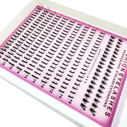 12Rows Bottom&Spiky Lashes Clusters Volume Individual Lashes Cluster Extensions Spikes Lashes Clusters DIY Fairy/Manga Eyelash