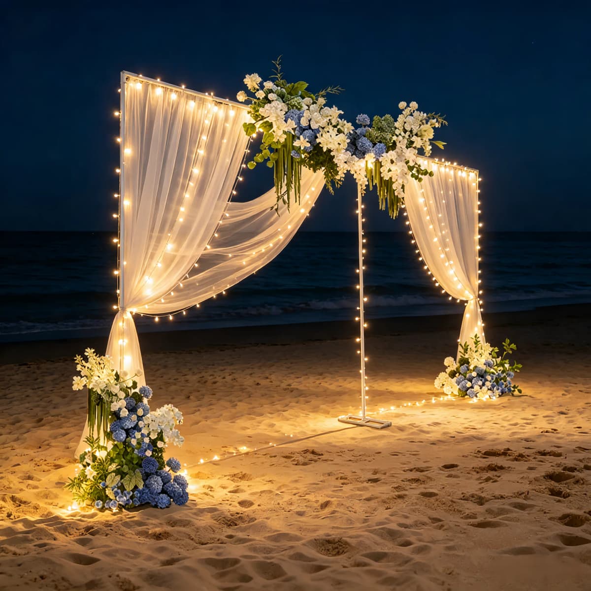 Wedding Stand 3x6m Large Wedding Arch Backdrop Frame Galvanized Iron Silver 20mm Square Tube 1m Section Shrink Connection 50x23cm Base Rustproof Weatherproof Durable for Wedding Birthday Party Decoration Outdoor Indoor Event Stand