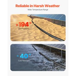 SucceBuy 100FT Solar Panel Extension Cable 10AWG 6mm² IP67 Waterproof Solar Extension Cable for Home Ship and RV Solar Panels