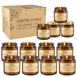 12 Sachet Scented Candles with 12 Different Fragrances, Suitable for family Gatherings, Holiday Celebrations, Parties, and Gift