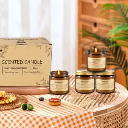12 Sachet Scented Candles with 12 Different Fragrances, Suitable for family Gatherings, Holiday Celebrations, Parties, and Gift