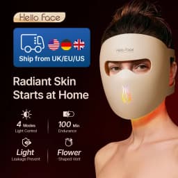 Hello Face M300 4D Light Mask 460/650/850nm Wavelengths Cordless LED Face Mask for Home Use