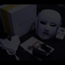 Foreverlily 7 Colors Light LED Facial Skin Care Mask With Neck Skin Rejuvenation Treatment Beauty Anti Acne Therapy Whitening