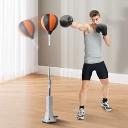 Boxing Bag with Stand Punching Reflex Ball Set Height Adjustable Boxing Equipment for Training Boxing & Fitness