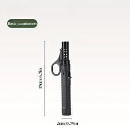 Outdoor Camping Portable Gas Lighter High Firepower Windproof Torch Lighter Adjustable Flame Size for Men's Gift Camping BBQ