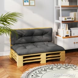 2-Seater Outdoor Tray Seat Cushion, Thick Replacement Tray Sofa Cushion