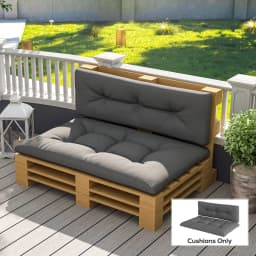 2-Seater Outdoor Tray Seat Cushion, Thick Replacement Tray Sofa Cushion