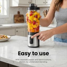 ZHENMI Personal Portable Blender with Digital Auto-Countdown Display, 20oz Leakproof Travel Cup with Guarded 6-Blade for Ice Cru