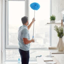 Microfiber Ceiling Fan Duster with Extendable Long Handle Dust Locking Design Reusable Washable Cleaning Brush Flexible Head Effortless Dust Removal Tool for Home Ceiling Fan Household Cleaning Supplies