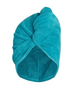 Microfiber Hair Towel, Kids and Adults, Peacock Blue