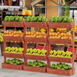 4-Tier Vertical Raised Planter Box Elevated Garden Bed Outdoor Wooden Herb Vegetable Ladder Troughs for Gardening