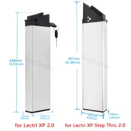 For Lectri XP 2.0 Lectri XP Step-Thru 2.0 Ebike Battery 48V 10.4Ah 12.8Ah 14Ah Battery for Lectri XP 2.0 Lectri XP Step Thru 2.0