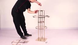5 Tiers Gold/Silver Wedding Centerpieces Flower Stand Vase Centerpiece Acrylic Flower Stand with Hanging Acrylic