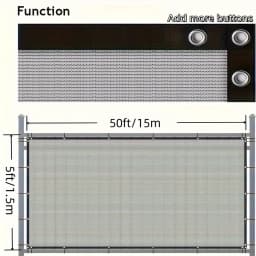 4/5/6/7/8ft Privacy Fence Screen,Privacy Net,Heavy Duty Fencing Mesh Shade Net Cover for Wall Garden Yard Backyard,Gray