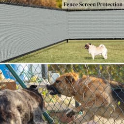4/5/6/7/8ft Privacy Fence Screen,Privacy Net,Heavy Duty Fencing Mesh Shade Net Cover for Wall Garden Yard Backyard,Gray