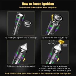 Rechargeable IPX6 Waterproof Flashlight, Zoom White LED Torch CE UKCA FCC Certified for Hunting Outdoor, DE/UK/US Warehouse