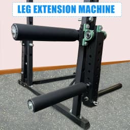 Power Rack Mounted Leg Extension & Curl Machine for Home Gym Equipment, Adjustable Leg Press Attachment for Lower Body
