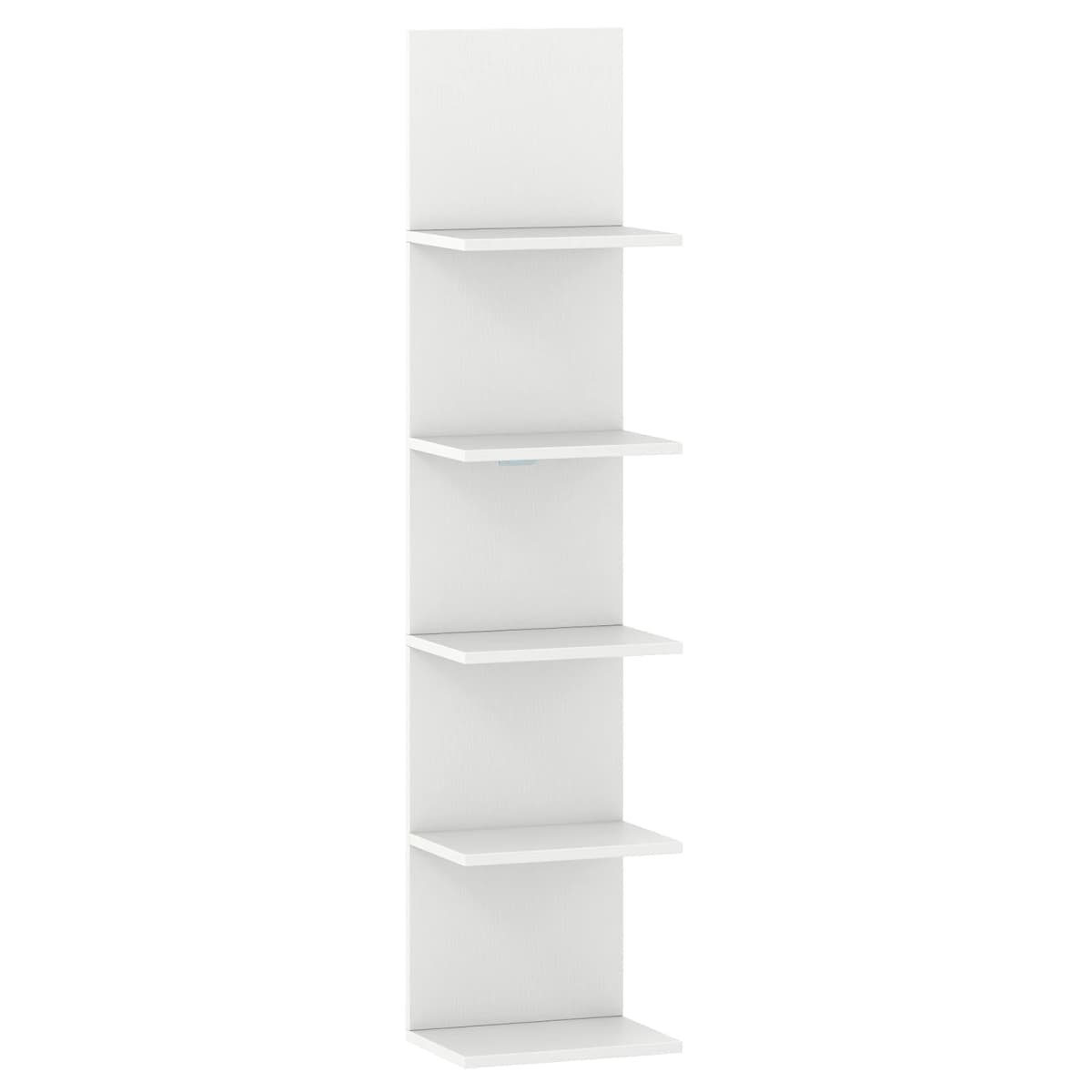 5-Tier Wall Shelves Vertical Floating Storage Shelf Unit Wall-Mounted Organizer