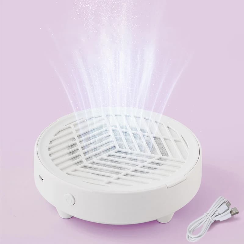 New Mini Nail Dust Collector Extractor Fan Professional USB Powerful Nail Vacuum Cleaner With Remove Paper Filter Nail Equipment