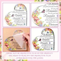 Inspirational Heart Acrylic Decor – Desk & Room Decor, Motivational Gift for Women, Birthday & Anniversary Present