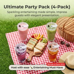 Ins Style Ribbed Glass Cup with Straw - Clear Bamboo Design Drinking Glass for Home, Office, and Party