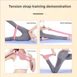 5 Pcs Resistance Loop Bands - Natural Latex Elastic Bands for Yoga Pilates Home Workout and Strength Training