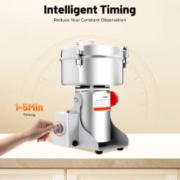 2500G 4500W High Power Grain Mill, Swing Spice Grinders, 304 Stainless Steel Grain Spices Mill, Medicine Wheat Mixer,Grinder Coffee Beans Machine for Homes, Clinics, Hospitals, Pharmacies