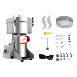 2500G 4500W High Power Grain Mill, Swing Spice Grinders, 304 Stainless Steel Grain Spices Mill, Medicine Wheat Mixer,Grinder Coffee Beans Machine for Homes, Clinics, Hospitals, Pharmacies