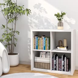 2026 Wooden Thick Frame 4 Cube Storage Organizer Shelf with Anti-Tipping Kits, Reversible Open Back, Horizontal & Vertical Dual-Use. Ideal for Home, Office, Bedroom, Kitchen and Living Room (White, Chocolate Black, Light Coffee, 11 Inch)