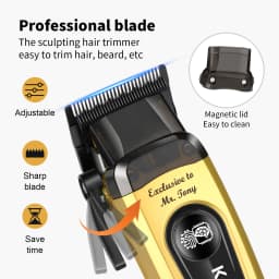 Hair Clippers for Men, Cordless Barber Clippers with LED Display 2299Hair Trimmer with Charging Base Professional Hair Clippers for Men, Cordless Barber Clipper T-Blade Beard Trimmer Foil Shaver Set, Rechargeable Electric Fade Clipper Hair Cutting