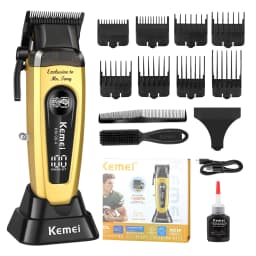 Hair Clippers for Men, Cordless Barber Clippers with LED Display 2299Hair Trimmer with Charging Base Professional Hair Clippers for Men, Cordless Barber Clipper T-Blade Beard Trimmer Foil Shaver Set, Rechargeable Electric Fade Clipper Hair Cutting