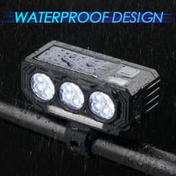1/2X New Bicycle Lights Solar & USB Charging Bicycle Lights Waterproof Bike Headlight 120dB Bike Front Light Bicycle Accessories