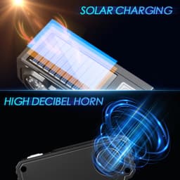 1/2X New Bicycle Lights Solar & USB Charging Bicycle Lights Waterproof Bike Headlight 120dB Bike Front Light Bicycle Accessories