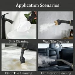 110V High Pressure Steam Cleaner With Multi Nozzles, Portable Handheld Steamer For Kitchen, Car, Bathroom Tile Grout Cleaning