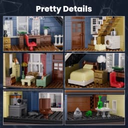 Gallagher House Architecture Model Building Blocks Set Room Decor Display Ornament DIY Creative Desktop Birthday Gift Fans Adult