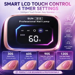 Rechargeable UV LED Nail Lamp Professional Cordless Gel Polish Drying Lamp For Manicure With Nail Care Tool Kit as Gift