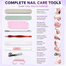 Rechargeable UV LED Nail Lamp Professional Cordless Gel Polish Drying Lamp For Manicure With Nail Care Tool Kit as Gift