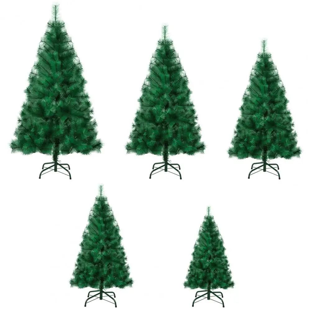 4/5/6/7/8FT Artificial Christmas Tree, Imitation Pine Needle Christmas Tree, Detachable Simulated Pine Needle Xmas Tree