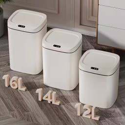 1 Pack Smart Motion Sensor Trash Can Touchless With Lid, Plastic Slim Compact Smart Garbage Bin, Minimalist Seamless Cover Low Voltage Operation Hygienic Waste Solution For Home Kitchen Bathroom Office Outdoor