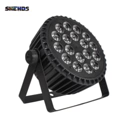 SHEHDS 1pcs LED Aluminum 18X18W Waterpoor/18X12W RGBW/18X18W Par Lighting DMX 512 DJ Disco Stage Light Christmas Decoration