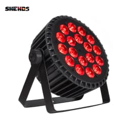 SHEHDS 1pcs LED Aluminum 18X18W Waterpoor/18X12W RGBW/18X18W Par Lighting DMX 512 DJ Disco Stage Light Christmas Decoration