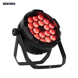 SHEHDS 1pcs LED Aluminum 18X18W Waterpoor/18X12W RGBW/18X18W Par Lighting DMX 512 DJ Disco Stage Light Christmas Decoration