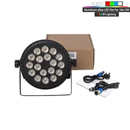SHEHDS 1pcs LED Aluminum 18X18W Waterpoor/18X12W RGBW/18X18W Par Lighting DMX 512 DJ Disco Stage Light Christmas Decoration