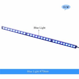 Populargrow 54W/81W/108W Aquarium Light with 470nm Blue Spectrum Leds Strip Light Beautiful Your Coral Reef Fish Tank Lamp